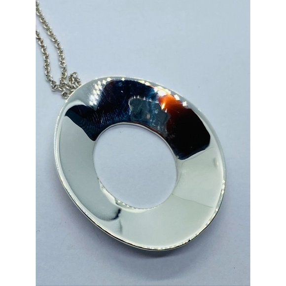 Tiffany & Co Frank Ghery Morph Necklace 1.5" by 1.25" 16" - Picture 8 of 10